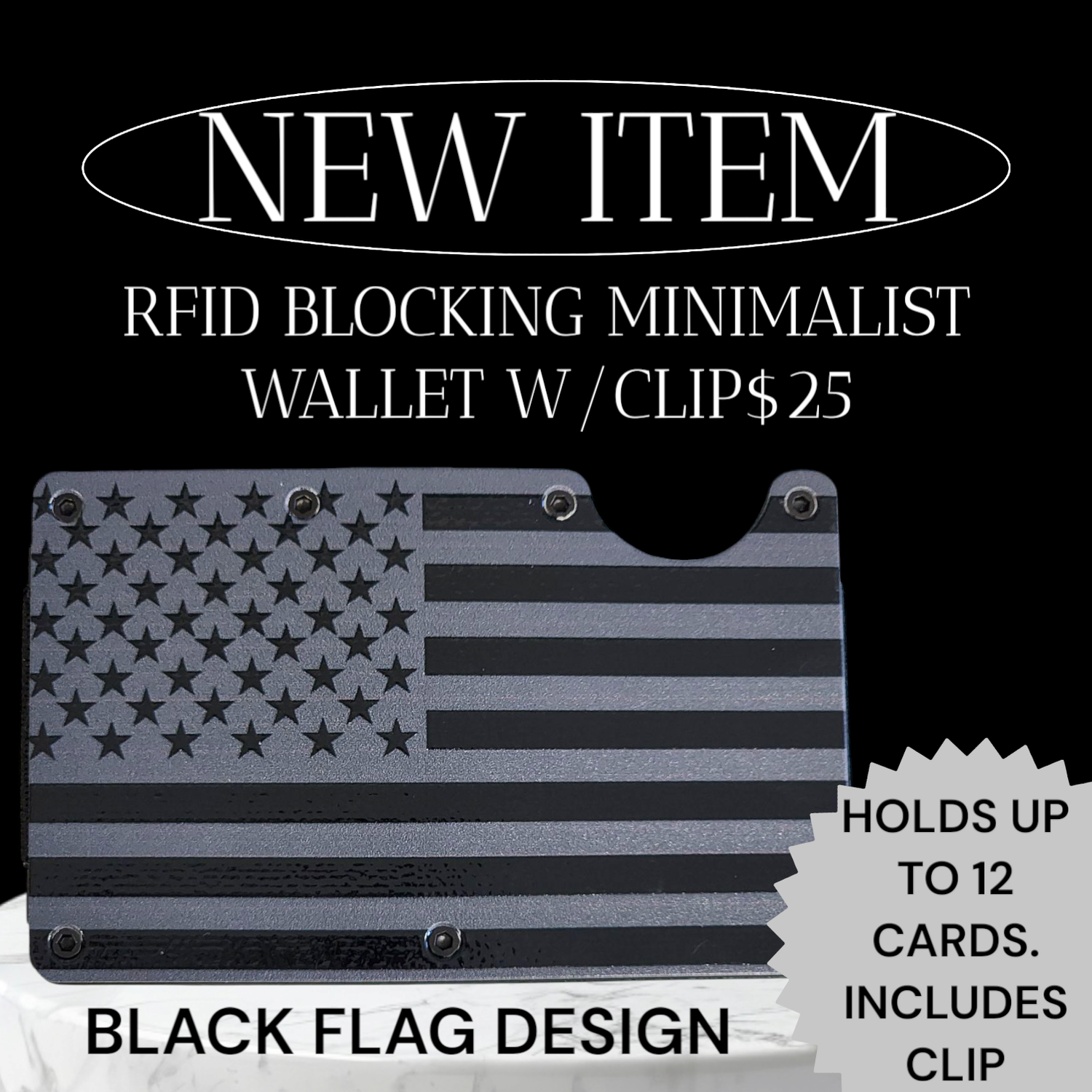 BLACK FLAG MINIMALIST WALLET