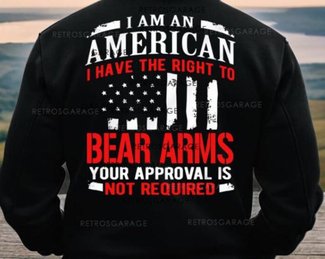 IM AN AMERICAN. I HAVE THE RIGHT TO BEAR ARMS (HOODIE)