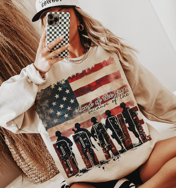 LAND OF THE FREE BECAUSE OF THE BRAVE
