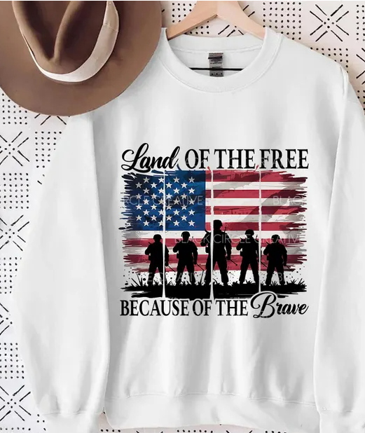 LAND OF THE FREE BECAUSE OF THE BRAVE
