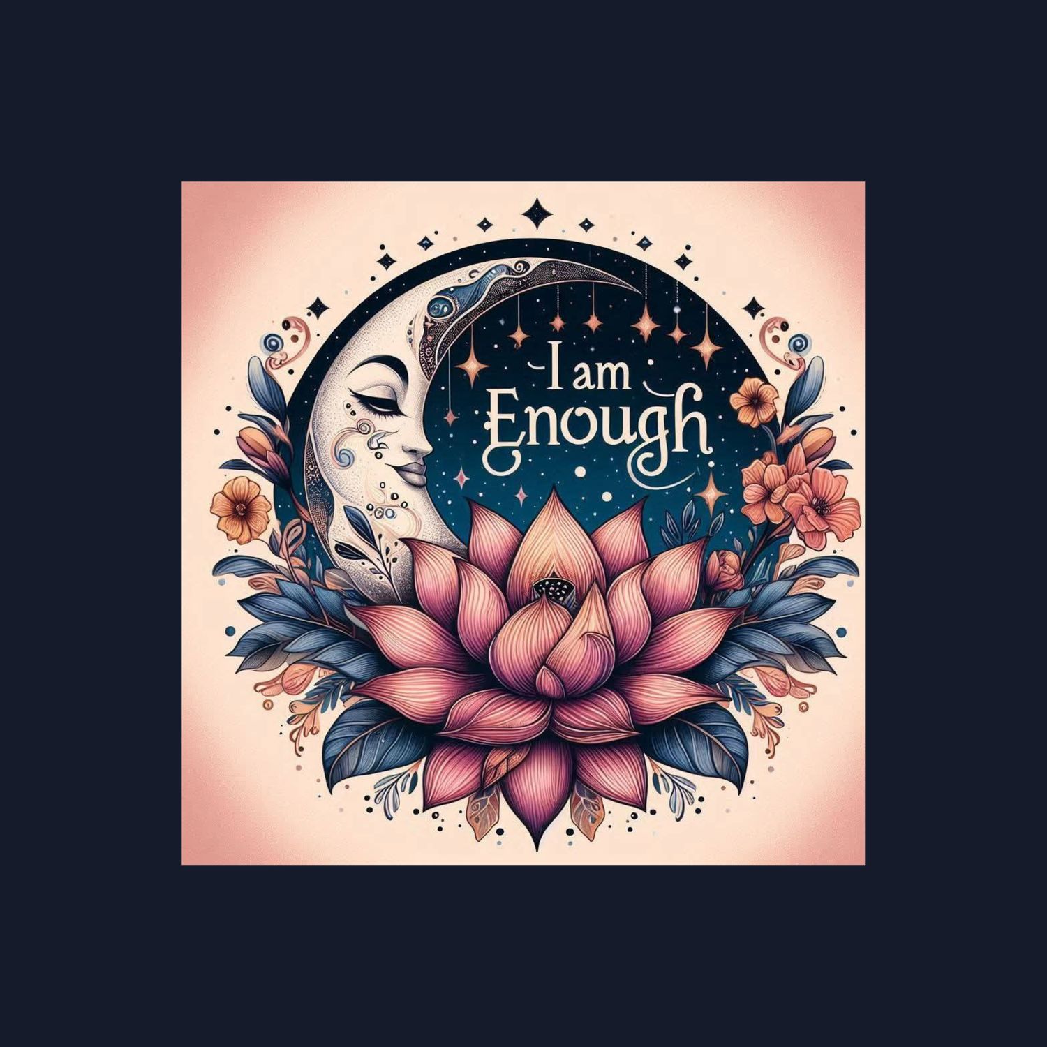 ​&quot;I Am Enough&quot; 2x2 Magnet