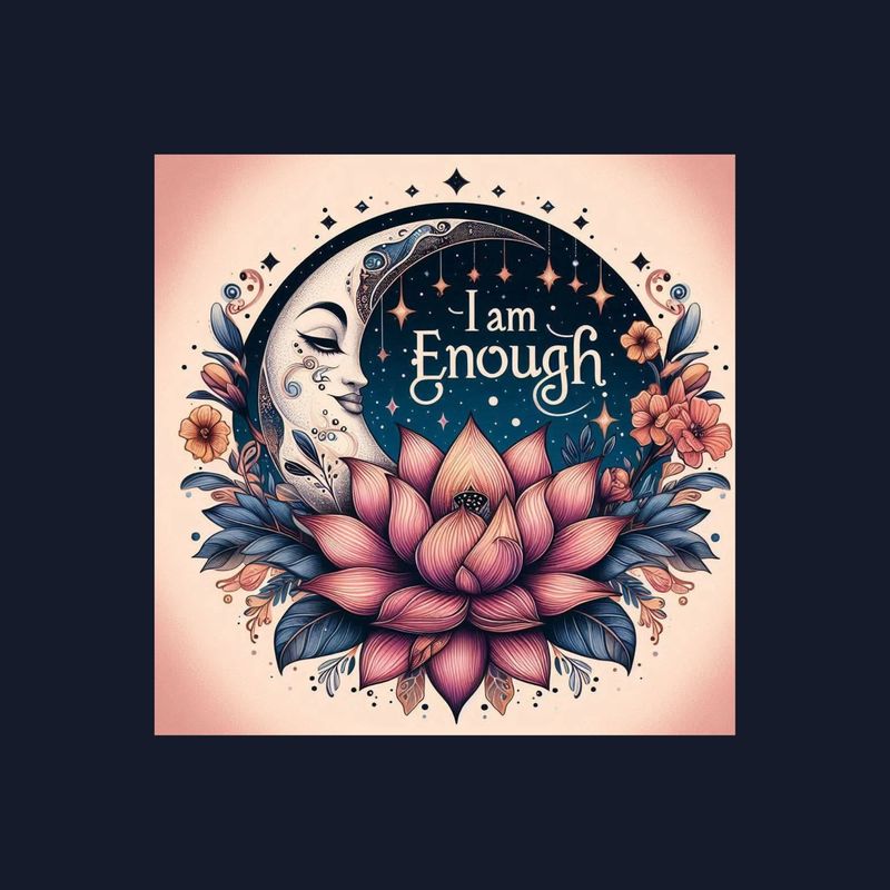 ​&quot;I Am Enough&quot; 2x2 Magnet
