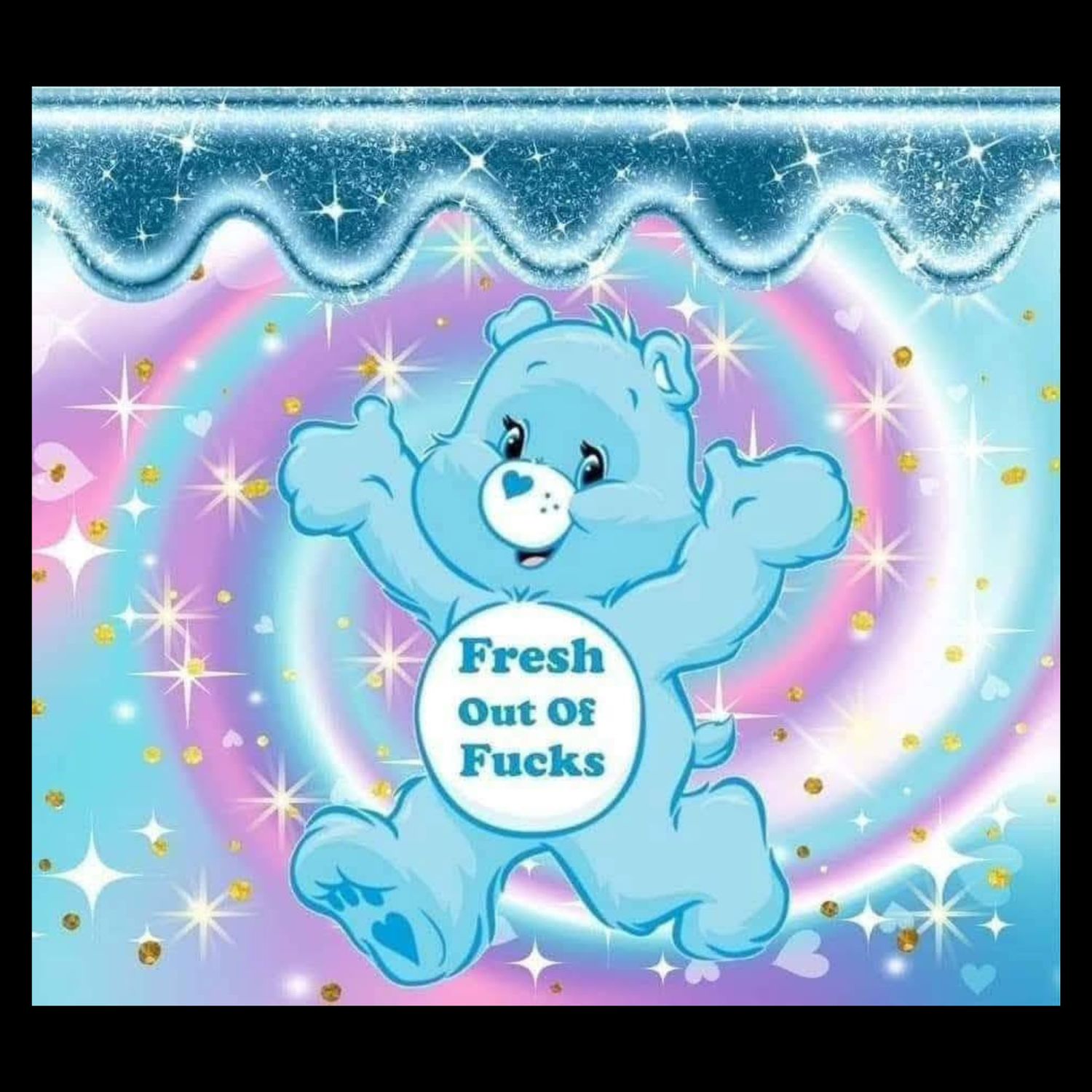 ​&quot;FRESH OUT OF FUCKS&quot; 2x2 Magnet