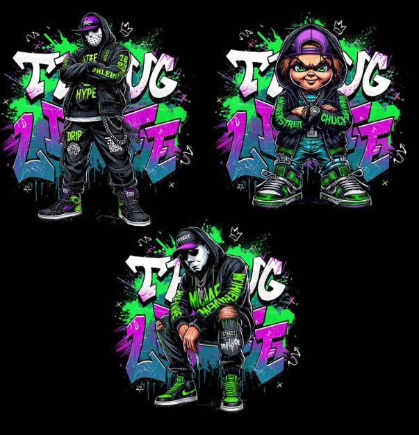 THUG LIFE HORROR CHARACTERS
