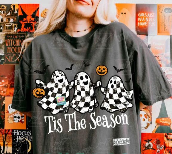 TIS THE SEASON WITH CHECKERED GHOSTS