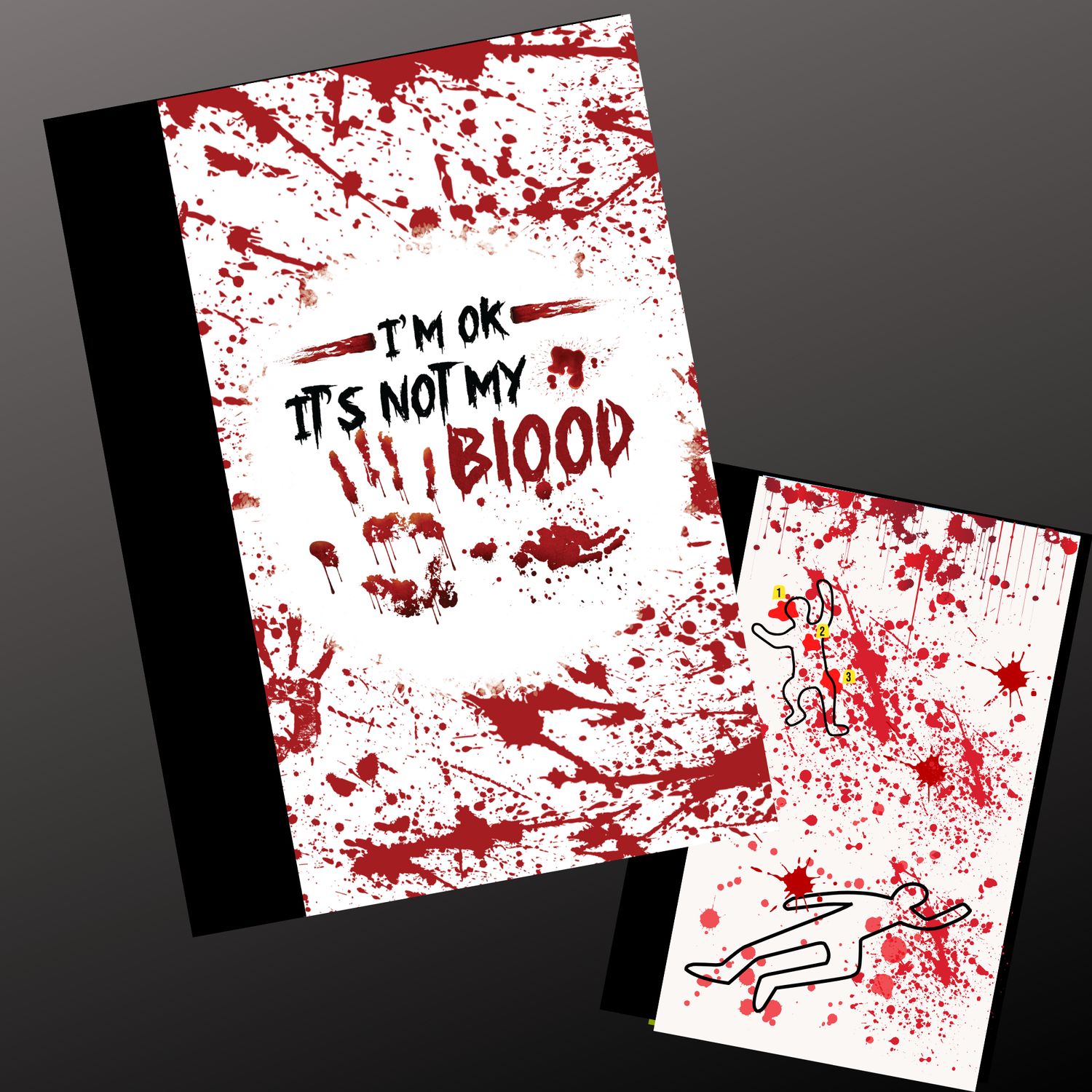 IT&#39;S NOT MY BLOOD COMPOSITION NOTEBOOK