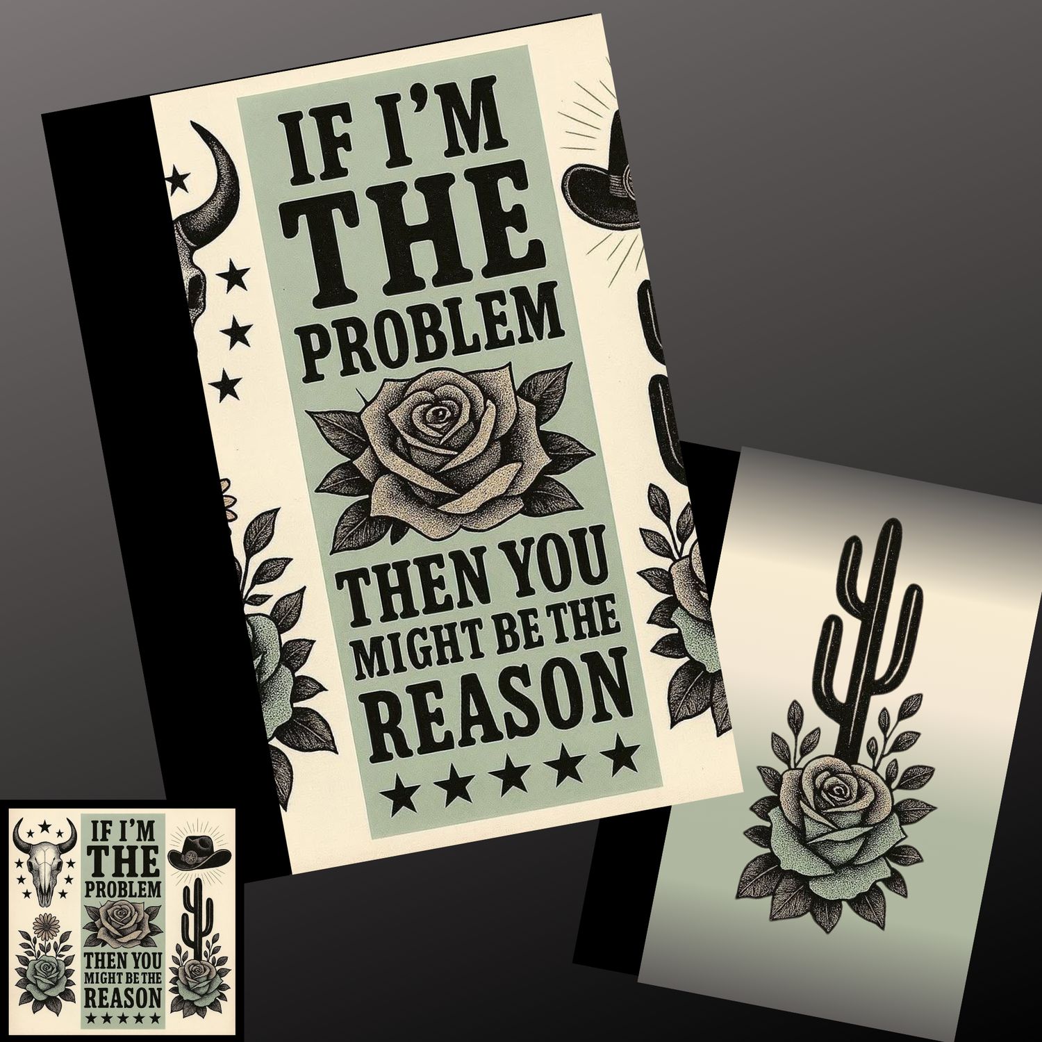 IF IM THE PROBLEM THEN YOU MIGHT BE THE REASON COMPOSITION NOTEBOOK