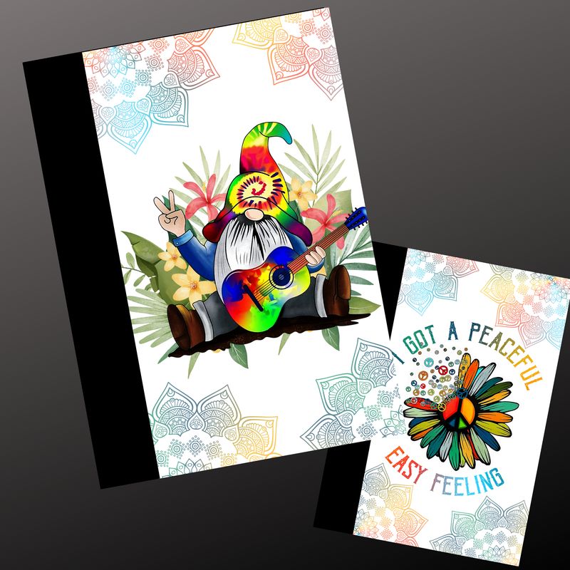 HIPPY GNOME COMPOSITION NOTEBOOK
