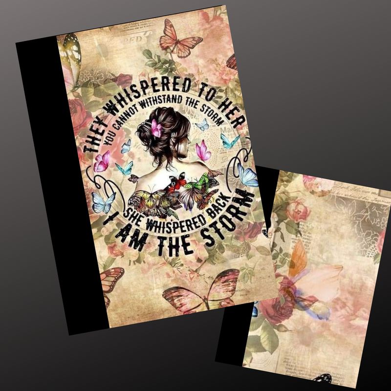 THEY WHISPERED TO HER, YOU CAN&#39;T HANDLE THE STORM COMPOSITION NOTEBOOK