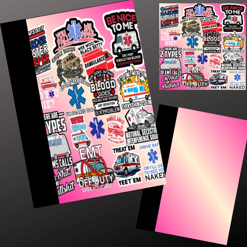 FUNNY EMS COMPOSITION NOTEBOOK