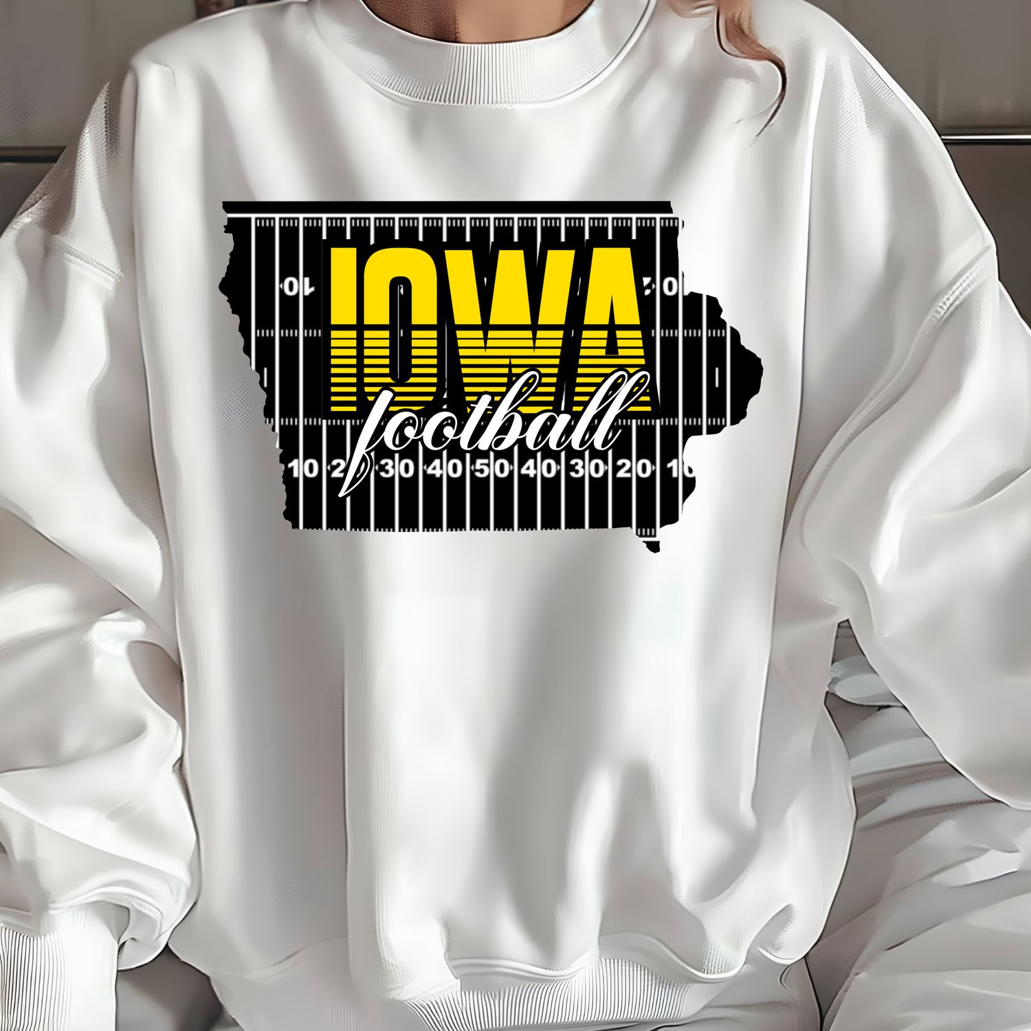 IOWA FOOTBALL W/BLACK FIELD
