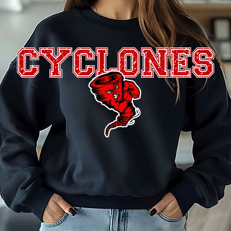 HARLAN CYCLONES OVERSIZED