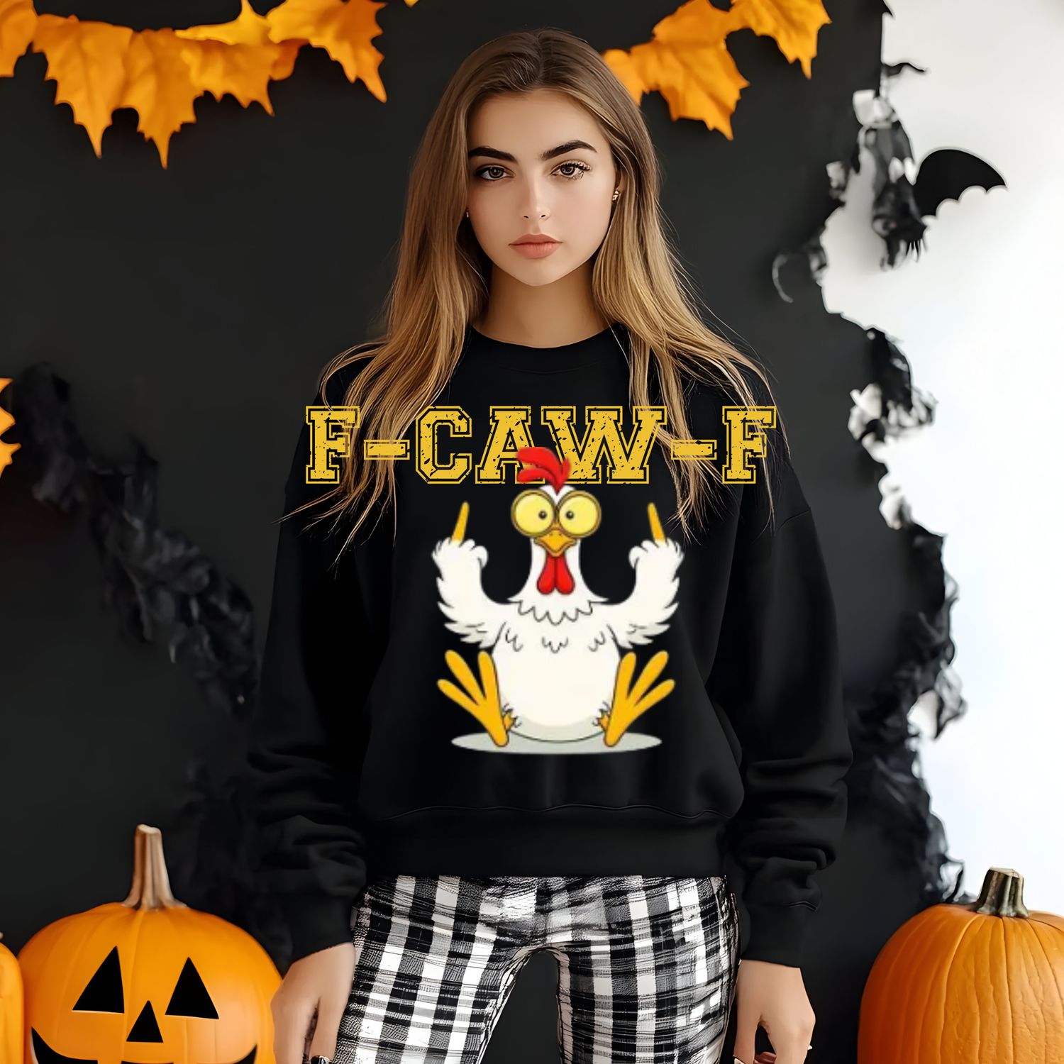 F-CAW-F W/CHICKEN (OVERSIZED PRINT)