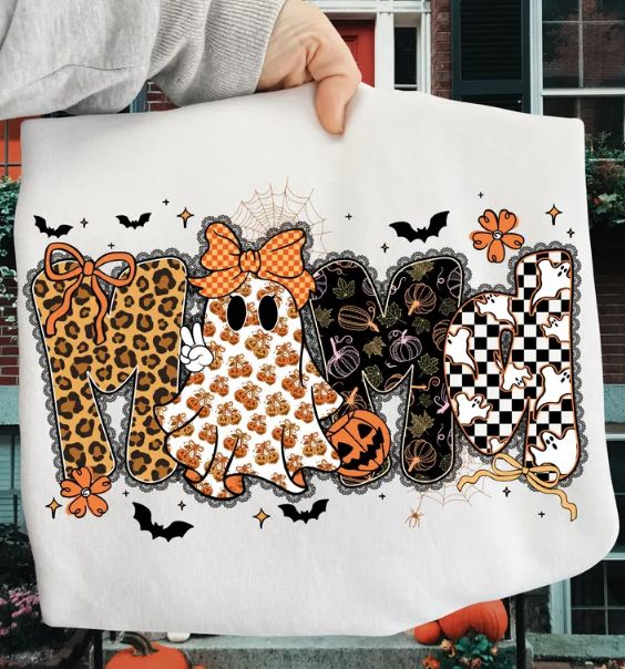 Preppy Halloween Mama Fall Lace