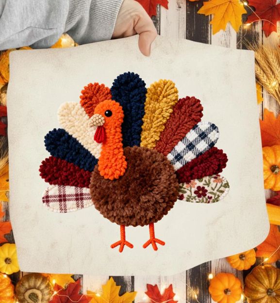 Latch Hook Yarn Crochet Turkey