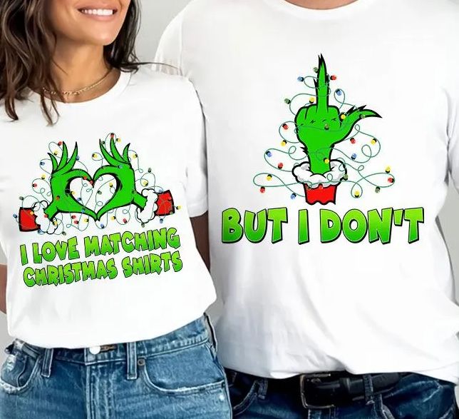 I LOVE MATCHING CHRISTMAS SHIRTS... BUT I DONT