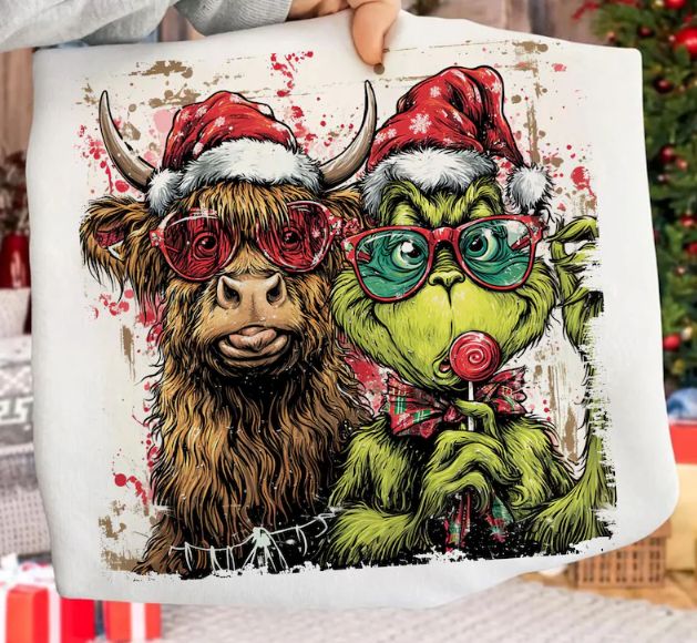 HIGHLAND COW GRINCHMAS