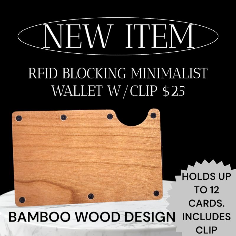 BAMBOO WOOD MINIMALIST WALLET