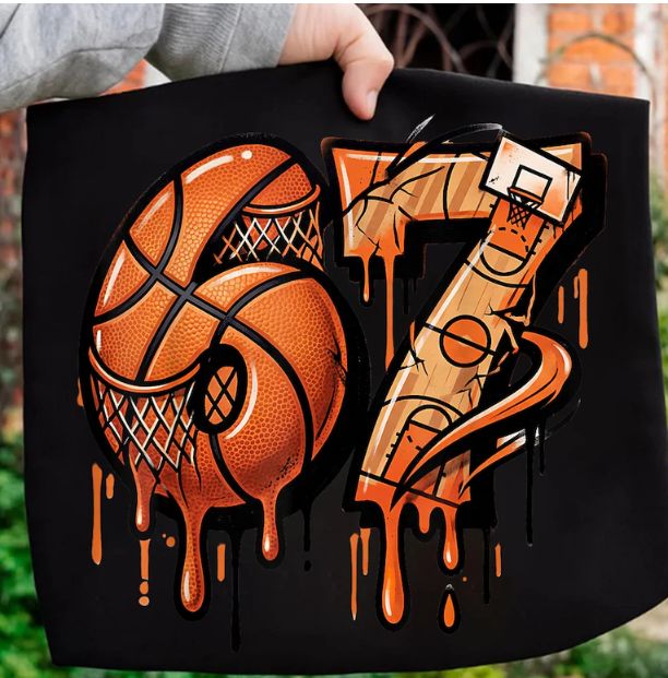 67 Basketball Ice Cream Drip