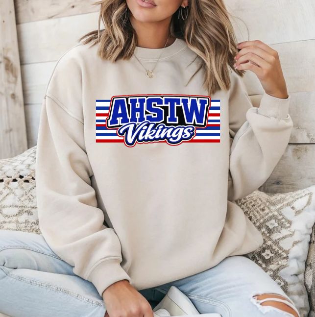 AHSTW VIKINGS (RED, WHITE, BLUE LINES)