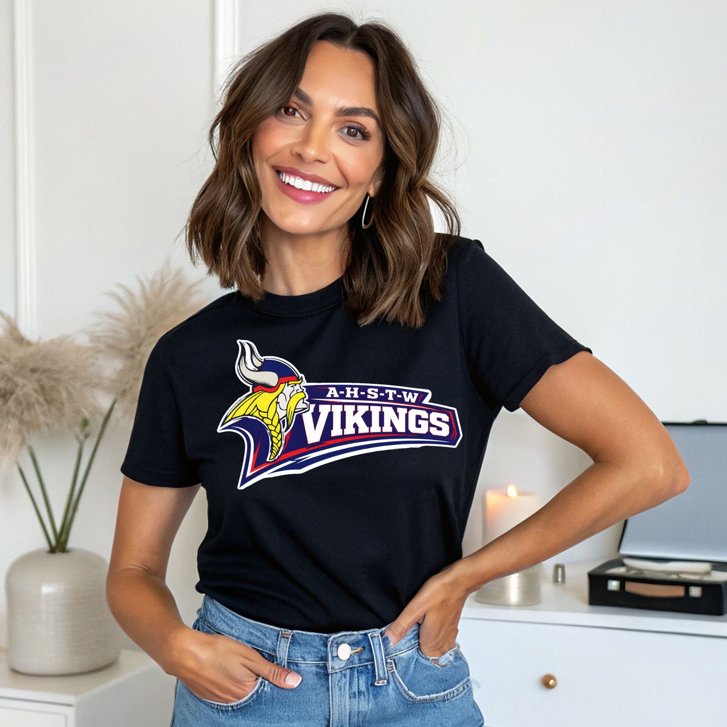 AHSTW Varsity Banner W/ Mascot School Apparel