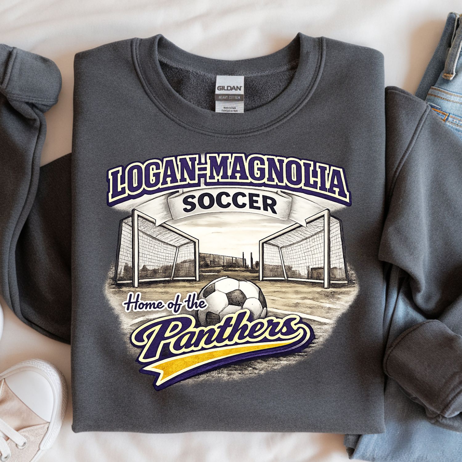 Logan Magnolia Vintage Soccer School Spirit Shirt