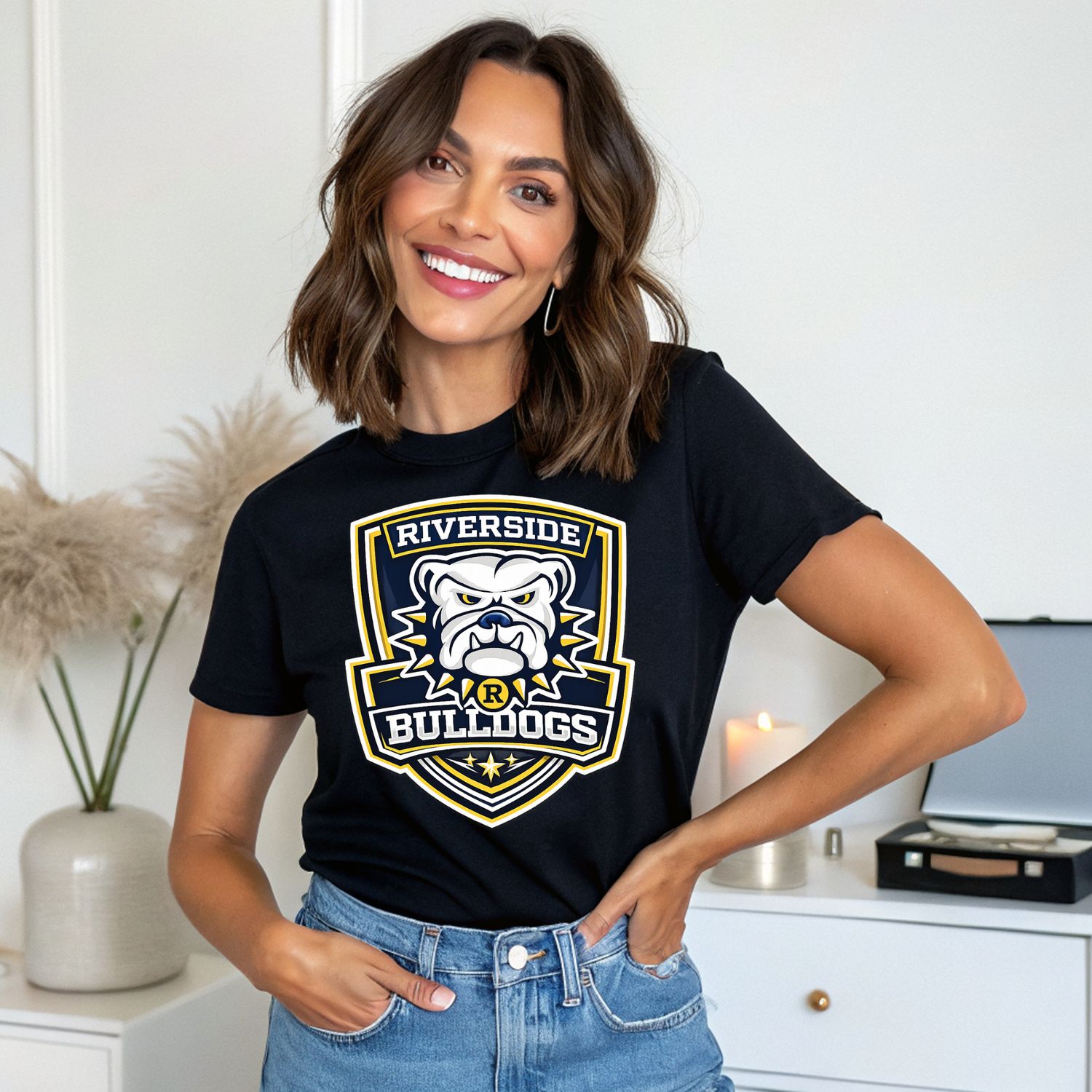 RIVERSIDE BULLDOGS MASCOT SHIELD