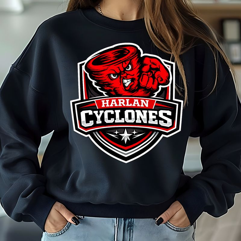 HARLAN CYCLONES MASCOT SHIELD