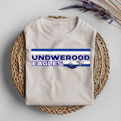 UNDERWOOD EAGLES RETRO LOGO SCHOOL SPIRIT