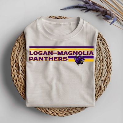 LOGAN MAGNOLIA PANTHERS RETRO LOGO SCHOOL SPIRIT