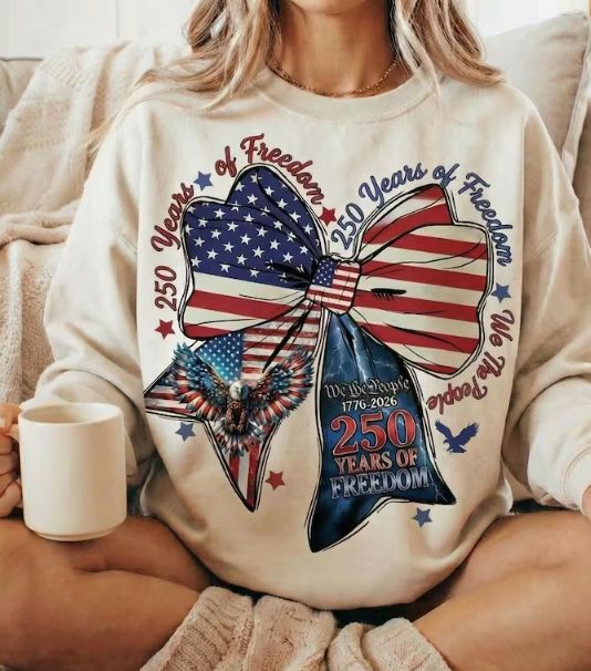 America 250 Years of Freedom Coquette Bow