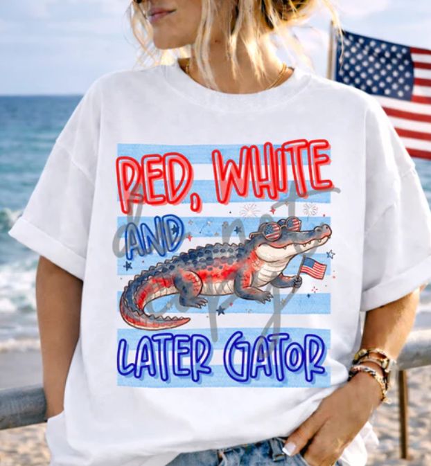 RED, WHITE AND LATER GATOR