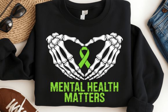 SKELETION HANDS MENTAL HEALTH MATTERS