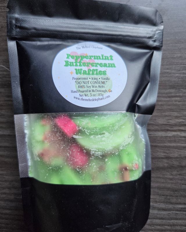 PEPPERMINT BUTTERCREAM WAFFLE WAX MELT