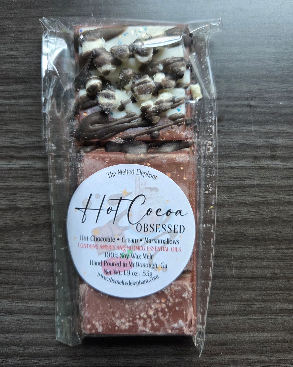 HOT COCOA OBBSESSED SNAP BAR WAX MELT