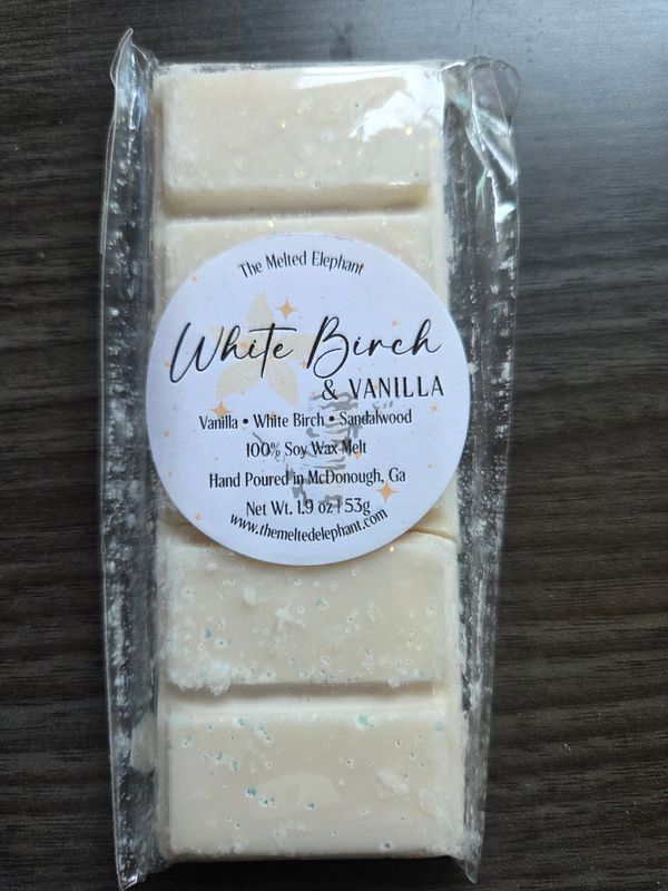 WHITE BIRCH VANILLA SNAP BAR WAX MELT