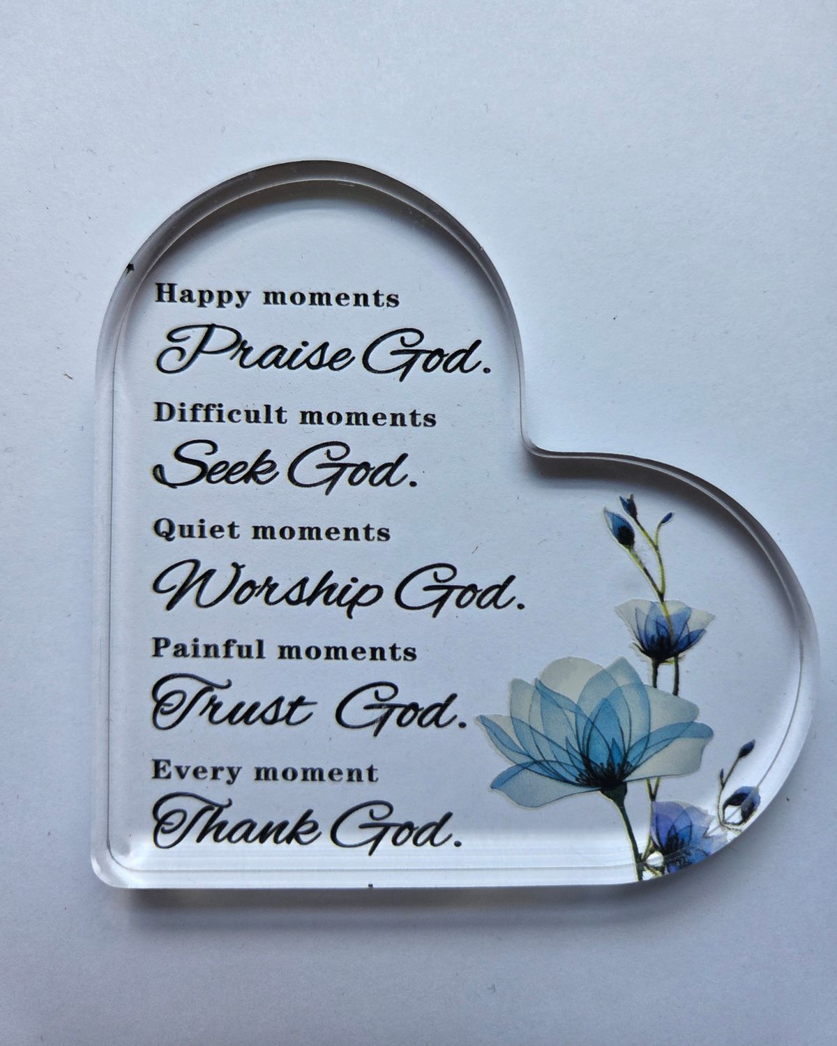 MOMENTS/ GOD ACRYLIC PLAQUE