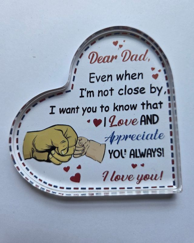 DEAR DAD ACRYLIC PLAQUE
