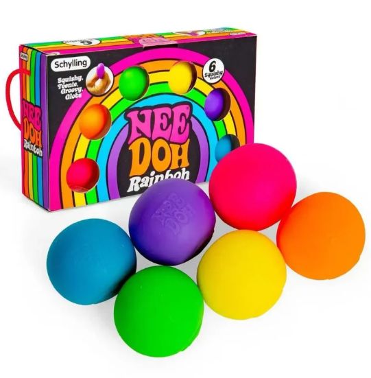 6-Pack NeeDoh-Inspired Squishy Balls