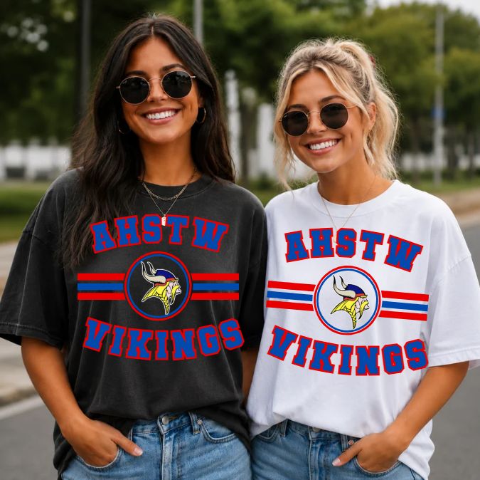 AHSTW VIKINGS STRIPED CIRCLE MASCOT