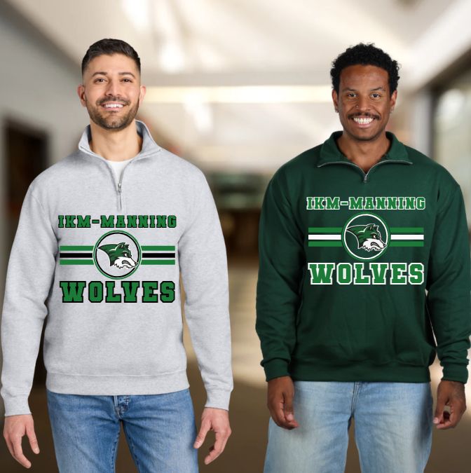 IKM-MANNING WOLVES QUARTER ZIP SWEATSHIRT