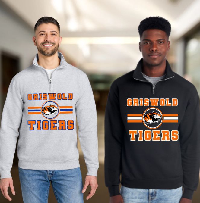 GRISWOLD TIGERS QUARTER ZIP SWEATSHIRT