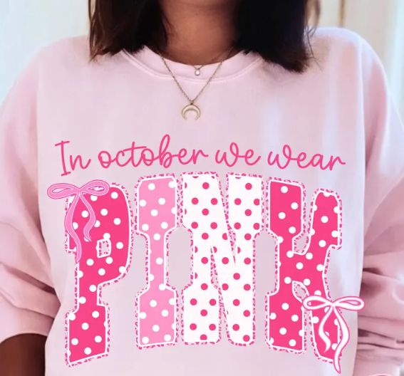 POLKA DOT IN OCTOBER WE WEAR PINK