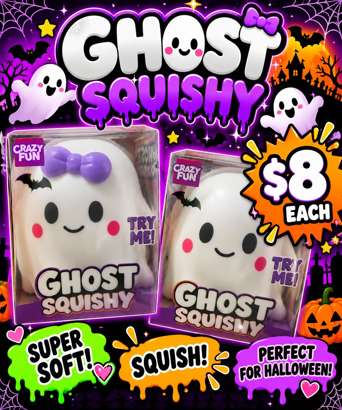 BOY/GIRL GHOST SQUISHY