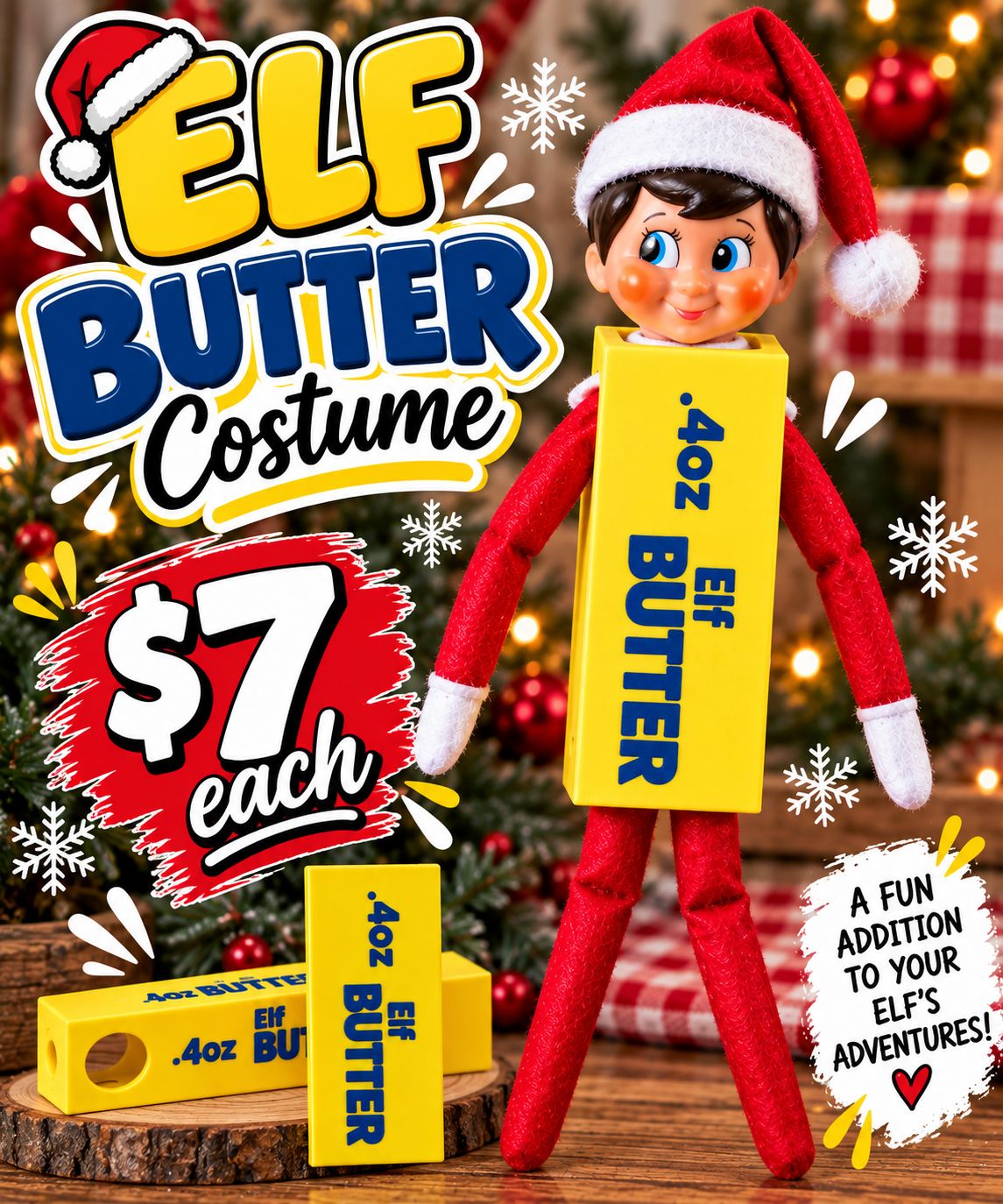 ELF ON THE SHELF BUTTER COSTUME
