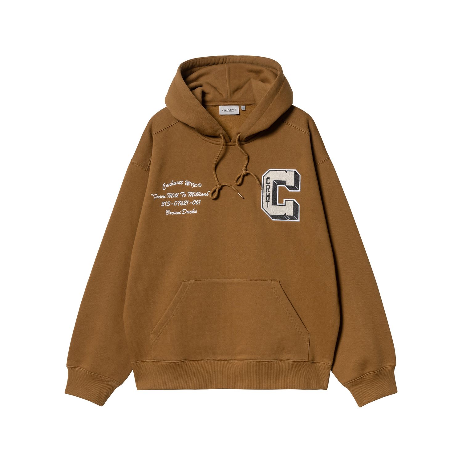 Carhartt WIP Hooded Brown Ducks Sweatshirt