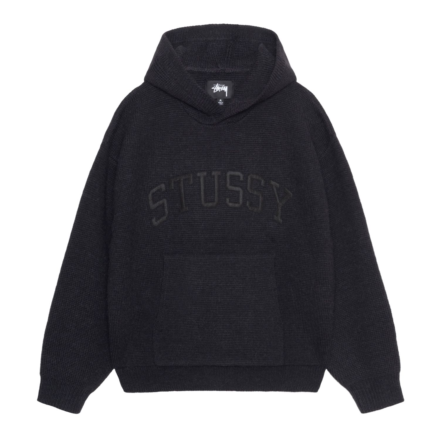 Stussy Felt Patch Knit Hoodie Stussy Felt Patch Knit Hoodie