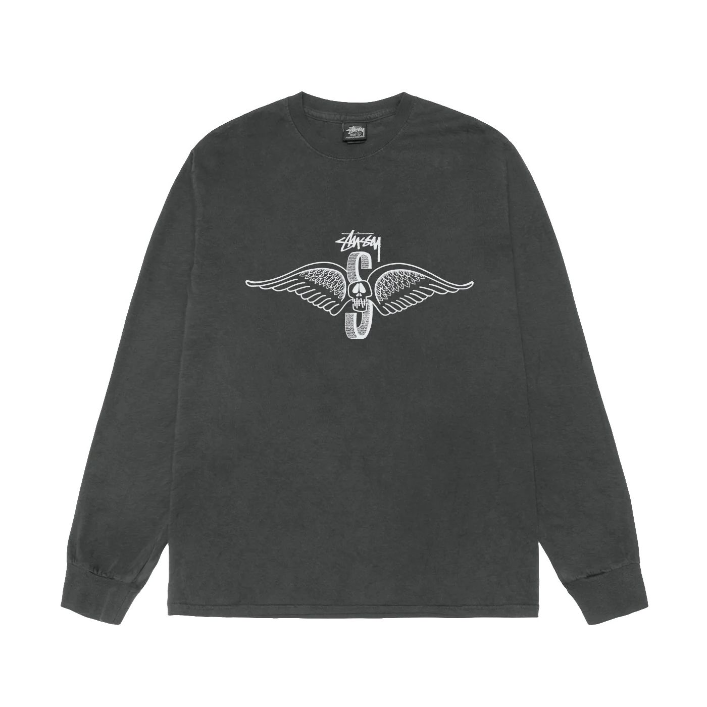 Stussy Skull Wings Pigment Dyed LS Tee