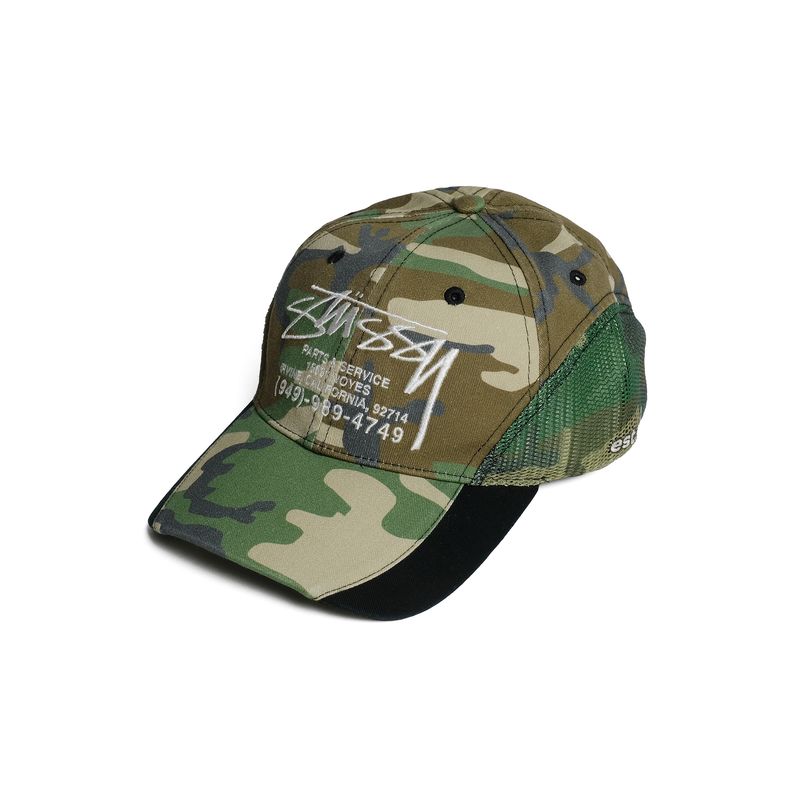 Stussy Low Pro Service Mesh Strapback Cap