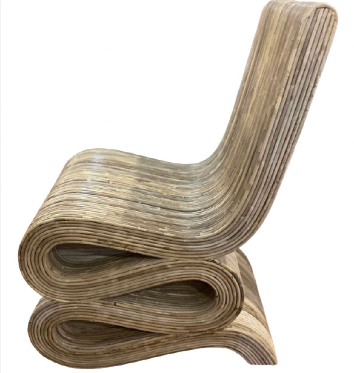 Curved Rattan Chair Ribbon Chair Modern Furniture Rattan Furniture